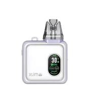 OXVA Xlim SQ Pro Pod Kit in Mauve White – compact and stylish pod vape with a smart display, adjustable power settings, and smooth draw activation.